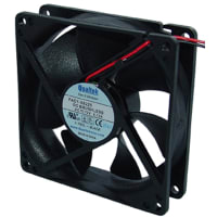 Qualtek Electronics Corp. DC Fan, 12V, 92x92x25mm, 56.069CFM, 2.88W, 37.5dBA, 2900RPM, Wire Leads