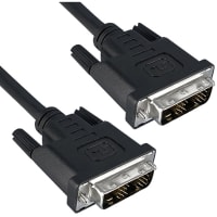 Qualtek Electronics Corp. Cable;DVI;DVI-D Single Link Male to DVI-D Single Link Male;Black 16';Shielded