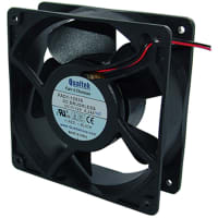 Qualtek Electronics Corp. DC Fan, 12V, 120x120x38mm, 105.461CFM, 4.68W, 46.7dBA, 2800RPM, Wire Leads