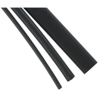 Qualtek Electronics Corp. Tubing, Heat Shrink, Flame Retardant, Blk Polyolefin, 48" L, 3:1 Shrink Ratio