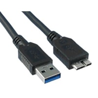 Qualtek Electronics Corp. USB 3.0 A male to micro B male, Black, 30/30/24 AWG 2 meters