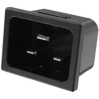 Qualtek Electronics Corp. AC power outlet IEC-320 C-19 SNAP-IN