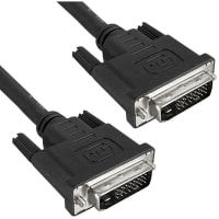 Qualtek Electronics Corp. Cable;DVI;DVI-D Dual Link Male to DVI-D Dual Link Male;Black 6';Shielded