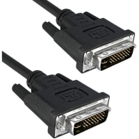 Qualtek Electronics Corp. Cable;DVI;DVI-I Dual Link Male to DVI-I Dual Link Male;Black 6';Shielded