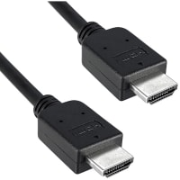 Qualtek Electronics Corp. Cable;HDMI;HDMI-A Male to HDMI-A Male;Black Round Cable;10';Shielded