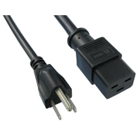 Qualtek Electronics Corp. CORD 14AWG 3COND M/F BLK 98 in.