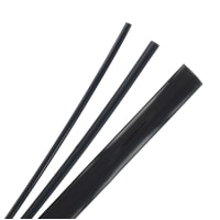 Qualtek Electronics Corp. Tubing, Heat Shrink, Flame Retardant, Blk PVDF, 50m L, 2:1 Shrink Ratio