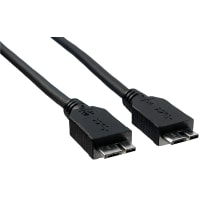 Qualtek Electronics Corp. USB 3.0 micro A male to micro B male, Black, 30/30/24 AWG, 3 meters