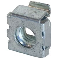 Quest Manufacturing Cage Nut, For Use With Screw #12-24, Package of 50, Zinc Plated, 0.375" (9.53 mm)