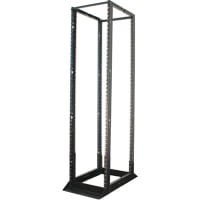 Quest Manufacturing Rack, Open, Knockdown, Double Frame, 19 In, 45U/78.75 In, Black, 1700 lb Cap, FR Series