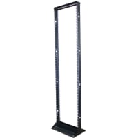 Quest Manufacturing Rack, Open, Knockdown, Frame Only, 19In, 45U/78.75In, Black, 800lb Cap, Steel, FR Series