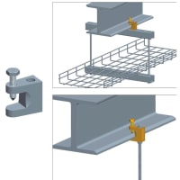 Quest Manufacturing I-BEAM MOUNTING CLIP, ZINC