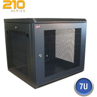 Quest Manufacturing Rack;Cabinet;WallMount;Honeycomb Vented;W/Removable Panels;7RMS;21"W X 20" D