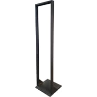 Quest Manufacturing Rack;Open Frame;7FT;19" x 84";45RMS;2-Post;Steel;Black F-Rack