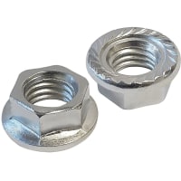 Quest Manufacturing Hardware;Flanged Hex Nut;M8;Zinc Plated Finish