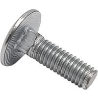 Quest Manufacturing Hardware;Carriage Bolt;3/4";M8;Zinc Plated Finish