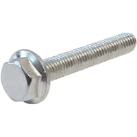 Quest Manufacturing Hardware;Flanged Hex Bolt;2 1/2";M10;Zinc Plated Finish