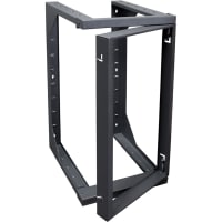 Quest Manufacturing 20 RMS 19 X 18 BLACK WALLMOUNT SWING RACK