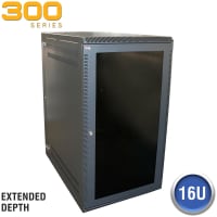 Quest Manufacturing Wall Enclosure, Front/Rear Access, 31"H x 21"W x 31"D, Black