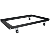 Quest Manufacturing Caster Tray For Wall Mount Enclosures, 20-28U, 28", Black