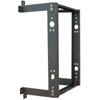 Quest Manufacturing Open Frame Wall Rack, 20U, 3' x 12"D, Black