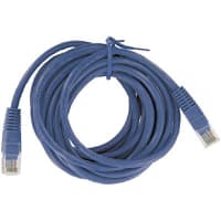 Quest Technology International, Inc. Patch Cord, RJ45 Plug x 2, Cat5E, 10Ft., Blue, UL Stds