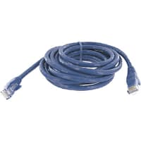 Quest Technology International, Inc. Patch Cord, RJ45 Plug x 2, Cat6, 10Ft., Blue, UL Stds, Non Booted