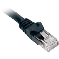 Quest Technology International, Inc. 1 FT CAT-5E BLACK SNAGLESS/MOLDED PATCH CORD