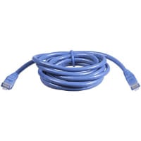 Quest Technology International, Inc. Patch Cord, RJ45 Plug x 2, Cat6, 7Ft., Blue, UL Stds, Non Booted