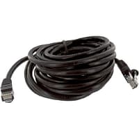 Quest Technology International, Inc. Patch Cord, RJ45 Plug x 2, Cat5E, 15Ft., Black, UL Stds, Non Booted