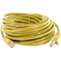 Quest Technology International, Inc. Patch Cord, RJ45 Plug x 2, Cat5E, 25Ft., Yellow, UL Stds, Non Booted