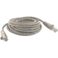 Quest Technology International, Inc. Patch Cord, RJ45 Plug x 2, Cat5E, 10Ft., Gray, UL Stds, Non Booted