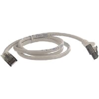 Quest Technology International, Inc. Patch Cord, RJ45 Plug x 2, Cat6, 3Ft., White, UL Stds