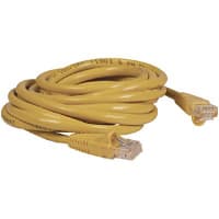 Quest Technology International, Inc. Patch Cord, RJ45 Plug x 2, Cat5E, 10Ft., Yellow, UL Stds, Non Booted