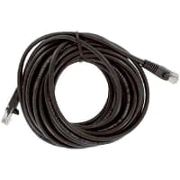 Quest Technology International, Inc. Patch Cord, RJ45 Plug x 2, Cat5E, 25Ft., Black, UL Stds