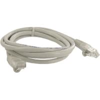 Quest Technology International, Inc. Patch Cord, RJ45 Plug x 2, Cat5E, 5Ft., Gray, UL Stds