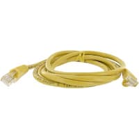 Quest Technology International, Inc. Patch Cord, RJ45 Plug x 2, Cat5E, 5Ft., Yellow, UL Stds, Non Booted