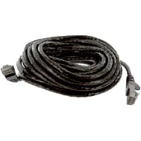 Quest Technology International, Inc. Patch Cord, RJ45 Plug x 2, Cat6, 25Ft., Black, UL Stds