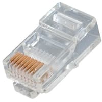 Quest Technology International, Inc. RJ45 8P8C MODULAR PLUG ROUND SOLID/STRANDED CABLE 3 PRONG