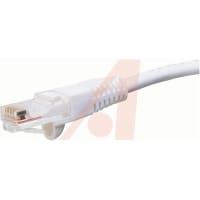 Quest Technology International, Inc. 1 FT CAT-6 SNAGLESS/MOLDED PATCH CORD, WHITE