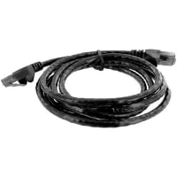 Quest Technology International, Inc. Patch Cord, RJ45 Plug x 2, Cat6, 5Ft., Black, UL Stds, Non Booted