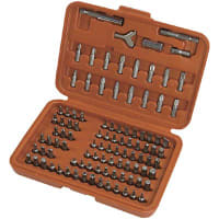 Quest Technology International, Inc. Screwdriver Bit Set, 100 Pieces, Used with Standard Drill, With Carrying Case