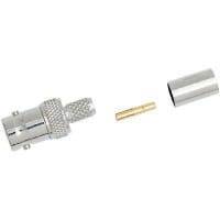 Quest Technology International, Inc. Crimp 3 Piece 50 Ohms Straight RG-59 BNC Female Nickel