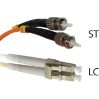 Quest Technology International, Inc. Patch Cord, Fiber Optic, Duplex Multi Mode, ST-LC 5M