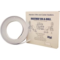 Quest Technology International, Inc. RACEWAY, ON-A-ROLL, 1/4 IN, WHITE, 50 FT ROLL