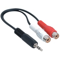 Quest Technology International, Inc. 3.5MM STEREO PLUG TO 2 RCA JACKS Y-CABLE