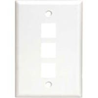 Quest Technology International, Inc. 3 Port White Faceplate