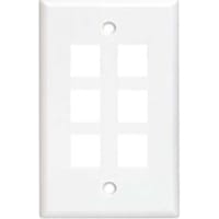 Quest Technology International, Inc. Faceplate; 6; White