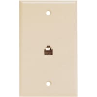 Quest Technology International, Inc. WHITE 4C RJ-11 SMOOTH FINISH WALLPLATE