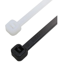 Quest Technology International, Inc. 8IN 40 LB WHITE NYLON CABLE TIE 100 PACK